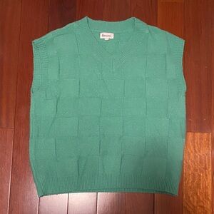 Emerald Green V-Neck Sweater Vest